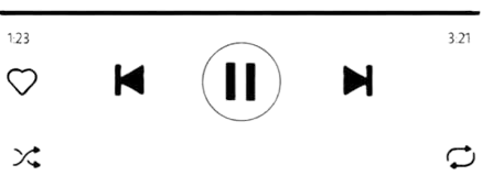 Image représentant un bouton play, suivant, précédent... d'une playlist